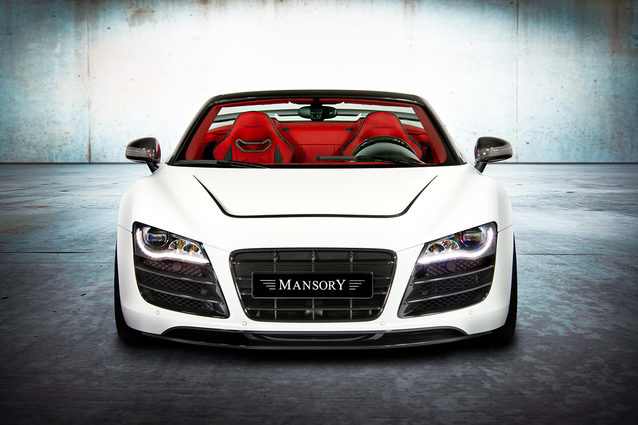 mansory audi r8 front bumper hood grill mask air intake front lip spoiler 2006 2007 2008 2009 2010 2011 2012