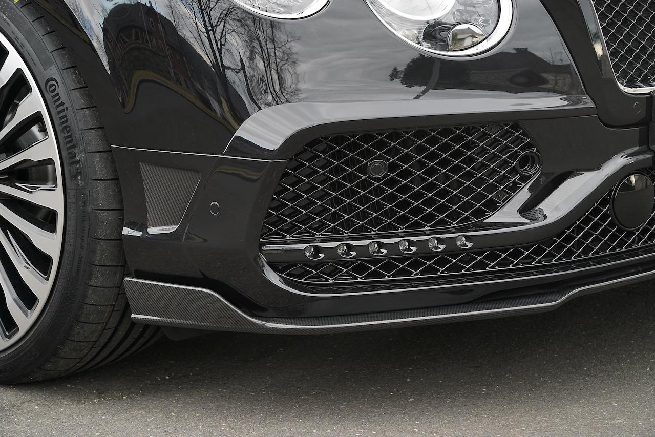 mansory bentley gt carbon fiber front bumper lip spoiler led drl multispoke wheel rim 2016 2017 2018