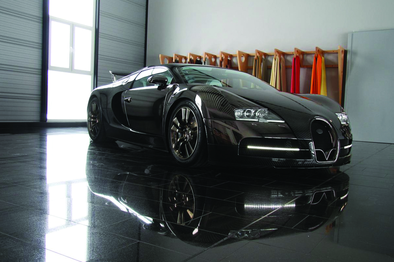 mansory bugatti veyron linea vincero front end carbon fiber led