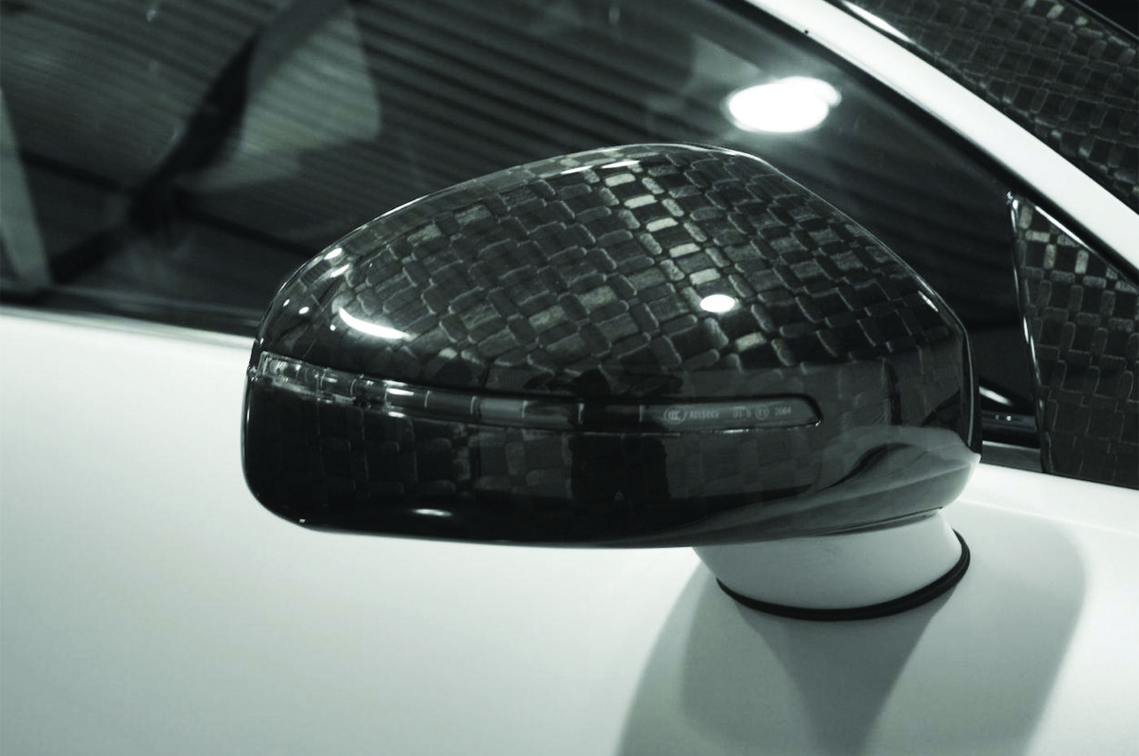 mansory bugatti veyron linea vivere carbon fiber mirror