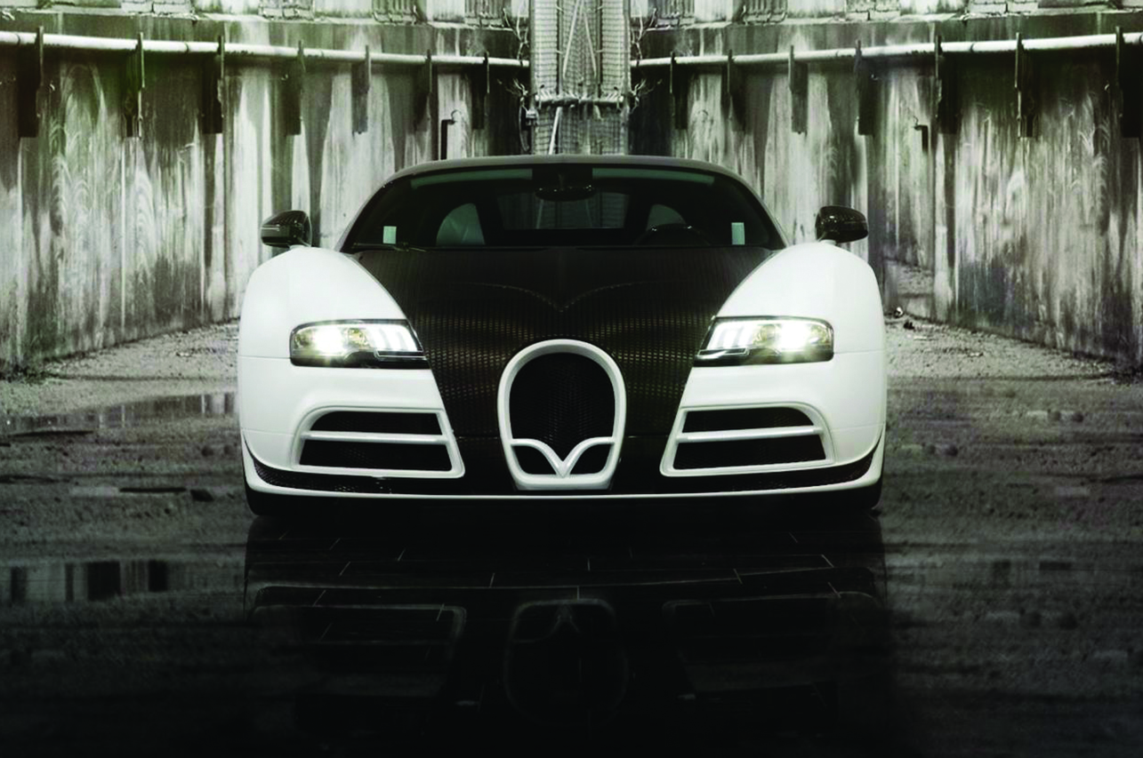 mansory bugatti veyron linea vivere front end carbon fiber