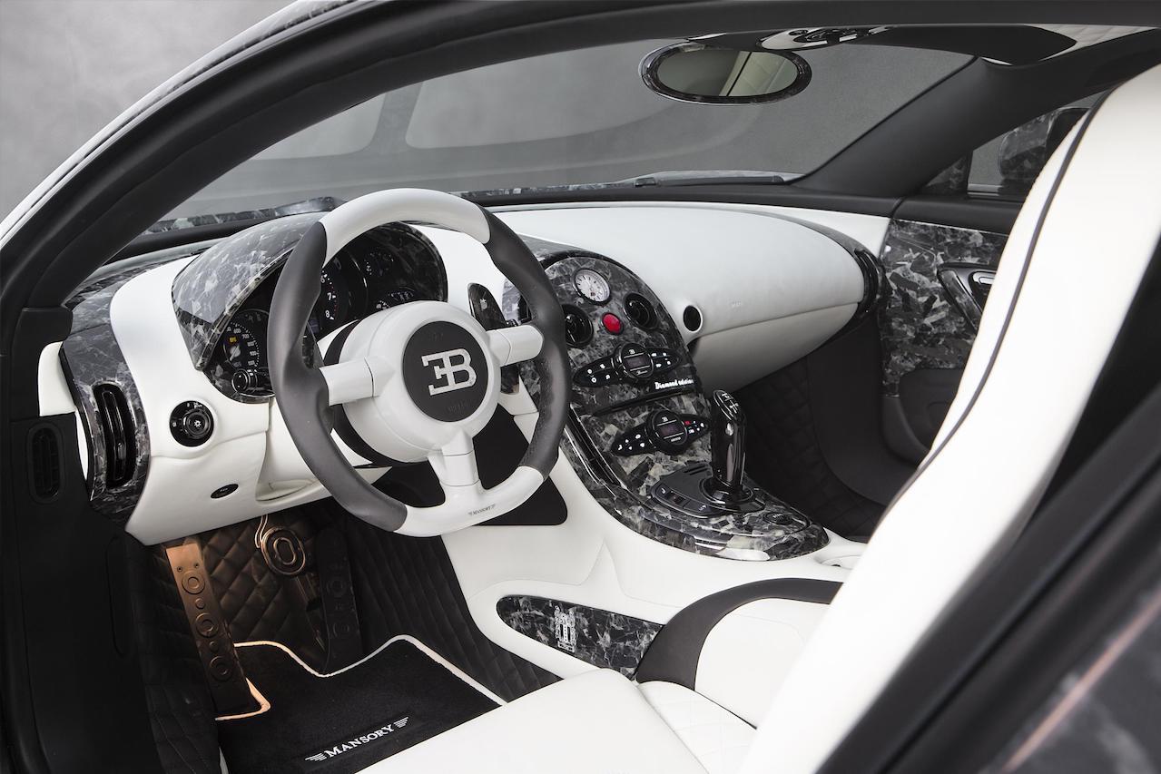 mansory bugatti veyron vivere diamond edition custom interior