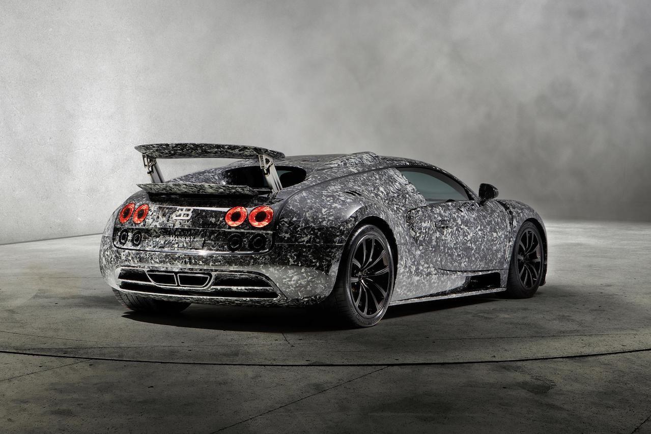 mansory bugatti veyron vivere diamond edition rear end wing up carbon fiber wide body forged carbon