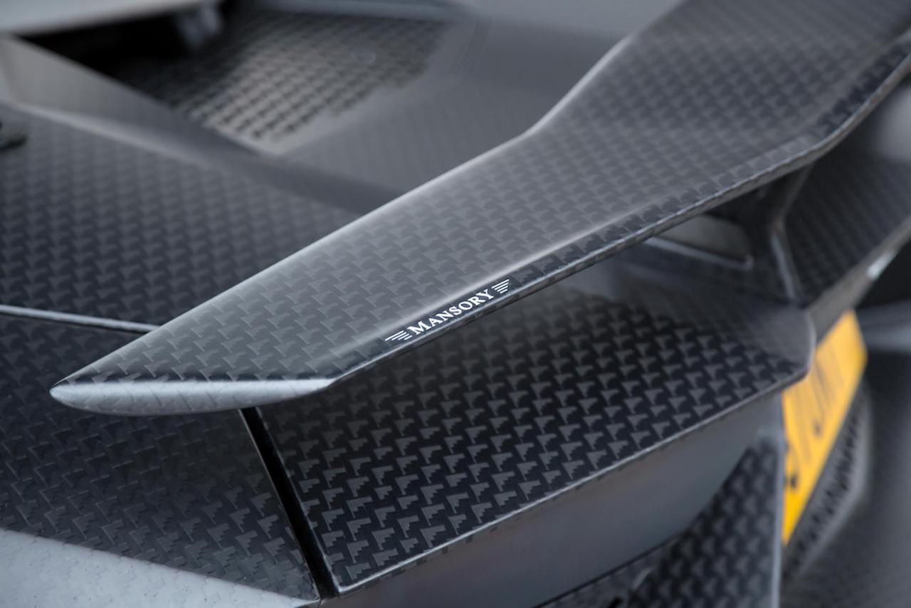mansory lamborghini aventador js1 edition carbon fiber trunk wing spoiler