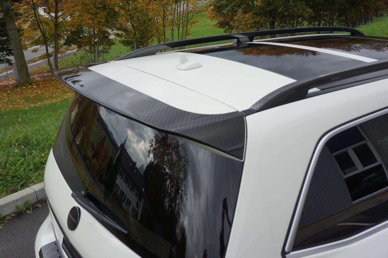 mansory mercedes benz gl wide body carbon fiber roof spoiler wing