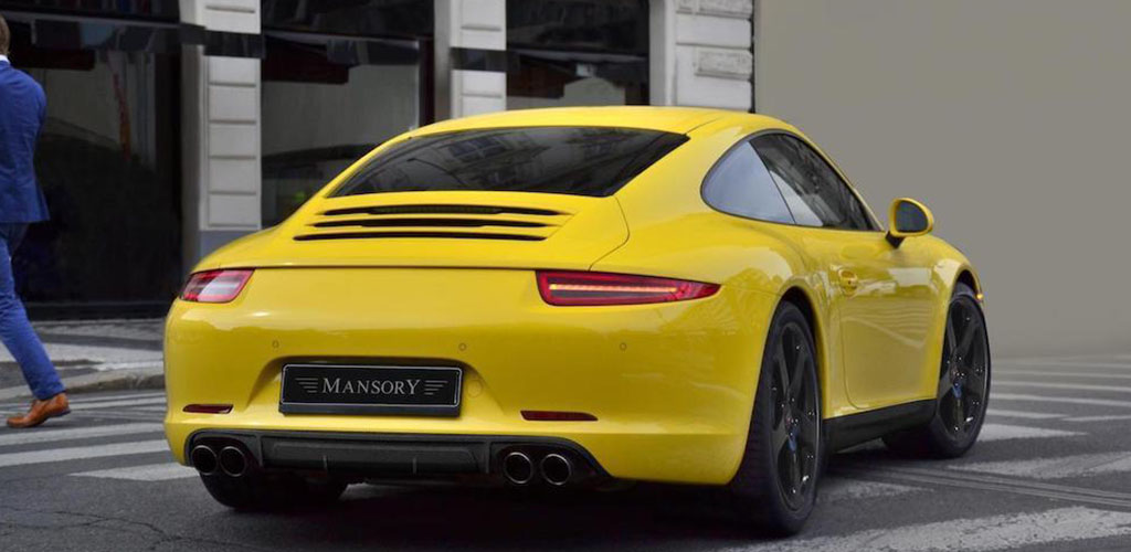 mansory porsche 911 991 yellow rear bumper diffuser carbon fiber side skirt set c51 wheel rim