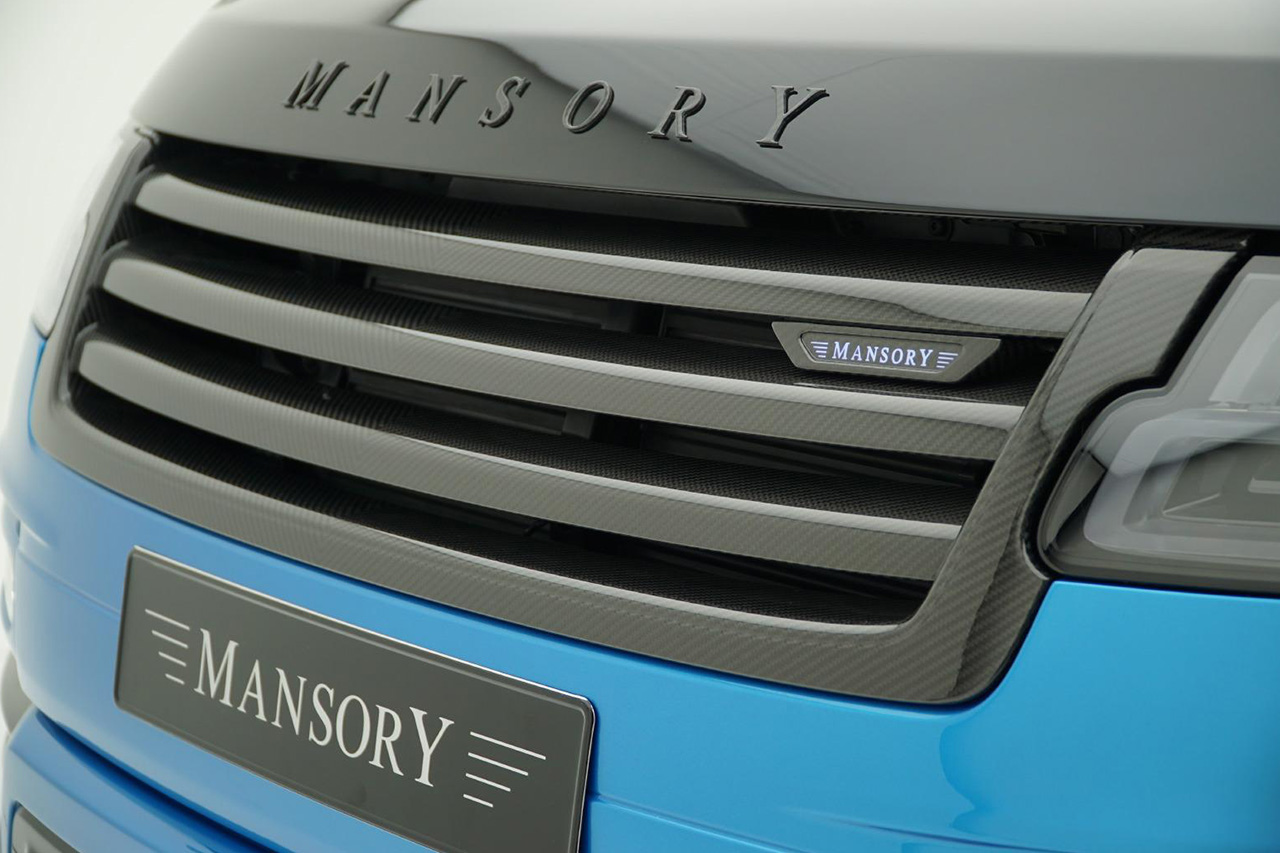 mansory new range rover full size carbon fiber wide body kit hood grill 2019