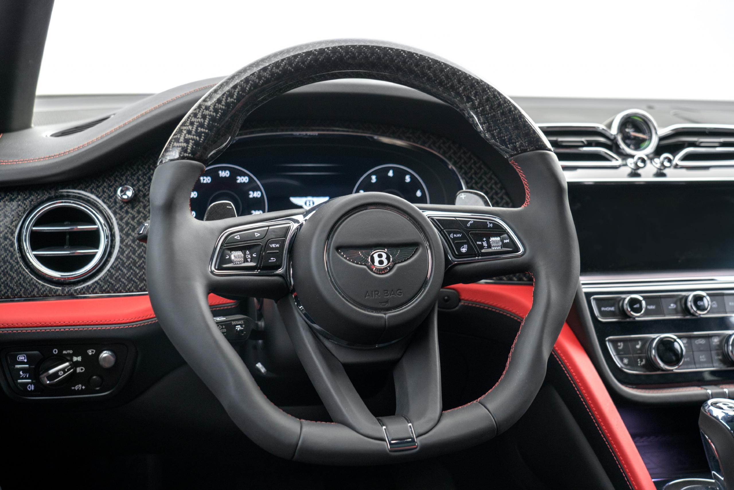mansory new bentayga wide body kit carbon fiber leather steering wheel 2021