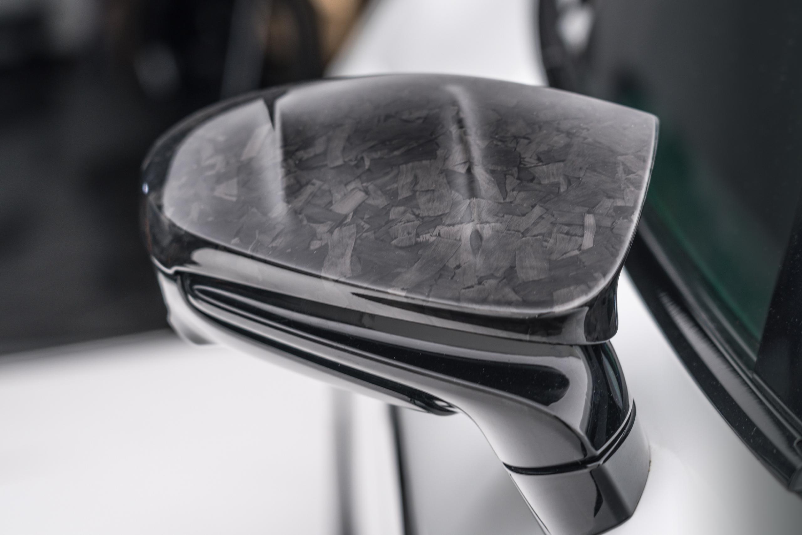 mansory porsche taycan carbon fiber body kit mirror 2020 2021